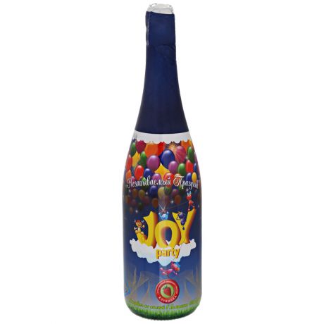 Напиток газированный Joy Party со вкусом и ароматом Клубники безалкогольный 0.75 л