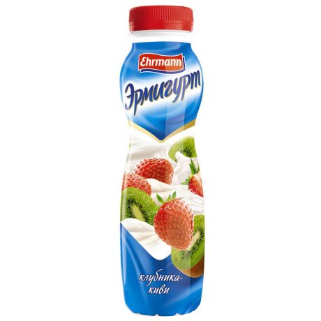 Йогурт Эрмигурт питьевой с клубникой и киви 1.2% 290 г