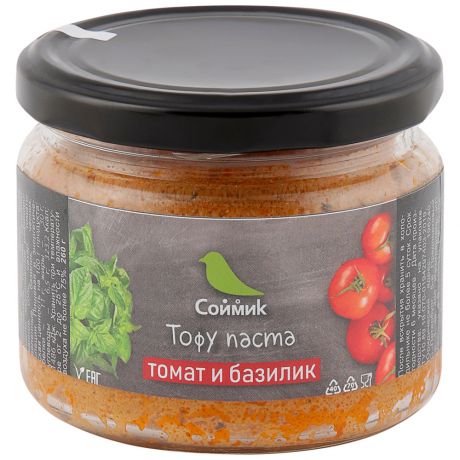 Тофу паста Соймик томат и базилик 30% 260 г