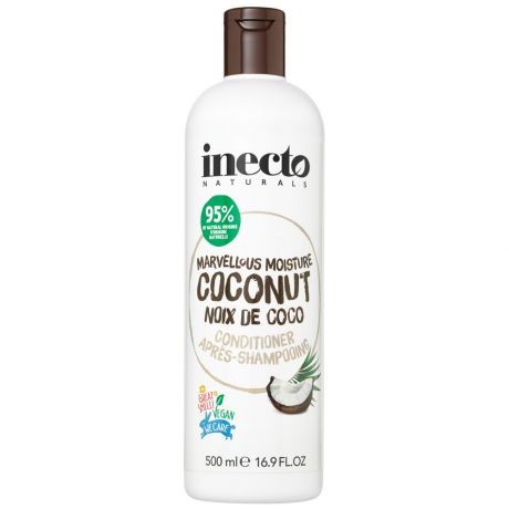 Кондиционер для волос Inecto Naturals увлажняющий восстанавливающий с маслом кокоса 500 мл