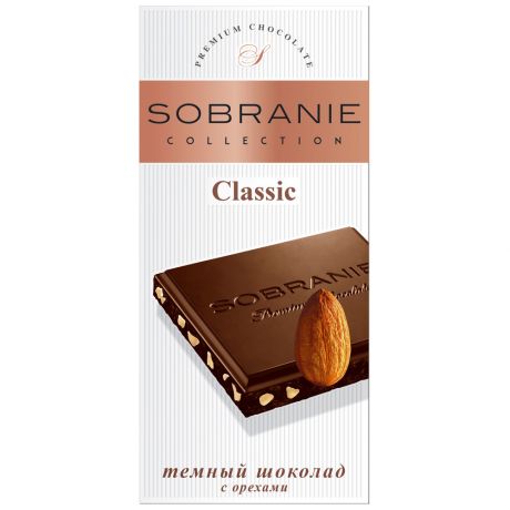 Шоколад темный Sobranie с орехами 90 г