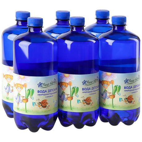 Вода питьевая детская Fleur Alpine с рождения 1 л (6 штук)