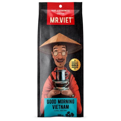 Кофе Mr.Viet Доброе утро Вьетнам натуральный жареный в зернах 500 г