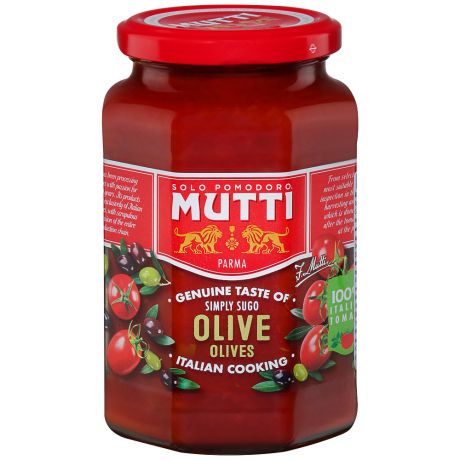 Соус Mutti Томатный с оливками 400 г
