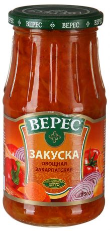 Закуска Верес овощная закарпатская, 500г