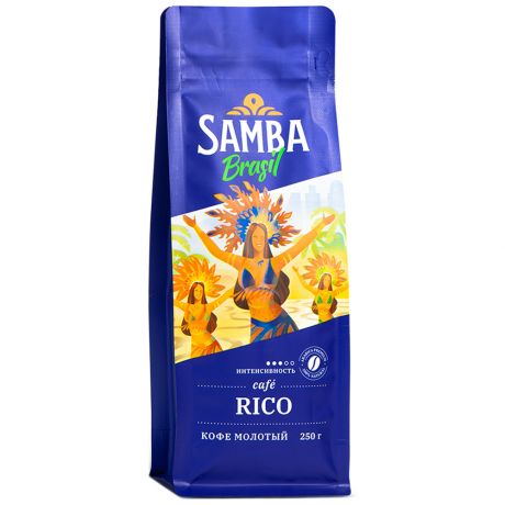 Кофе Samba Cafe Brasil Rico молотый 250 г
