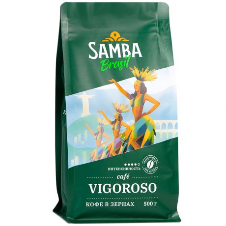 Кофе Samba Cafe Brasil ViGoroso в зернах 500 г