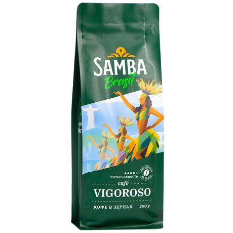Кофе Samba Cafe Brasil ViGoroso в зернах 250 г