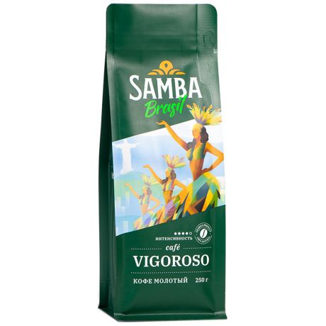 Кофе Samba Cafe Brasil ViGoroso молотый 250 г
