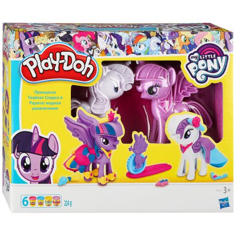 Набор Игровой Hasbro Play-Doh Твайлайт И Рарити