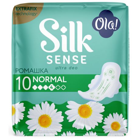 Прокладки Ola! Silk Sense Ultra Normal ультратонкие аромат Ромашка 10 штук