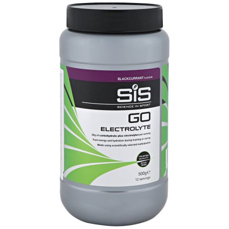 Напиток SiS GO Electrolyte Powder углеводный с электролитами в порошке Черная Смородина 500 г