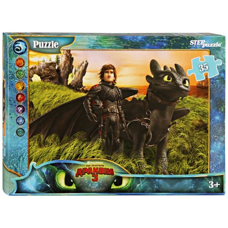 Пазл Как приручить дракона-3 STEPpuzzle DreamWorks (48х68 см) (35 деталей)