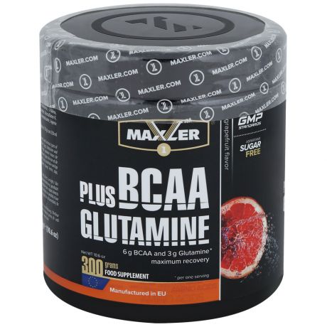 Комплекс аминокислотный Maxler BCAA + Glutamine грейпфрут 300 г