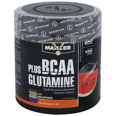 Комплекс аминокислотный Maxler BCAA + Glutamine арбуз 300 г