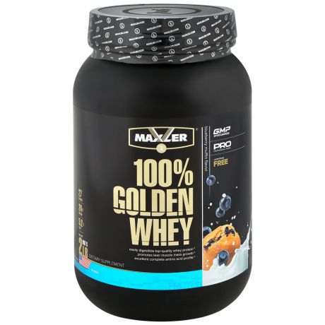 Протеин Maxler Golden Whey черничный маффин 900 г