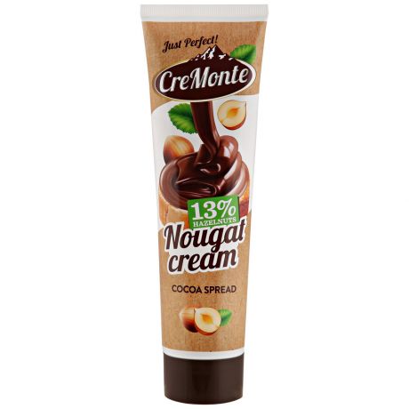 Паста ореховая Cremonte Premium с добавлением какао 13% орехов 350 г
