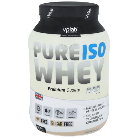 Протеин Vplab Pure Iso Whey ваниль 908 г