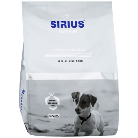 Корм сухой Sirius полнарационный индейка с овощами для взрослых собак малых пород 1.2 кг