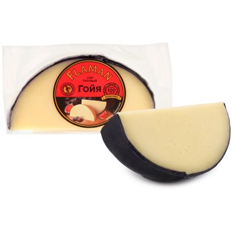 Сыр твердый Гойя Flaman кусок 40% 0.2-0.3 кг