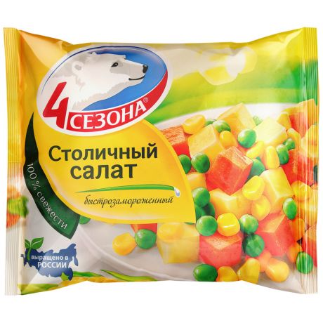 Смесь овощная 4 Сезона Столичный салат замороженная 400 г