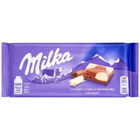 Шоколад Milka Счастливые коровы молочный с белым шоколадом 100 г