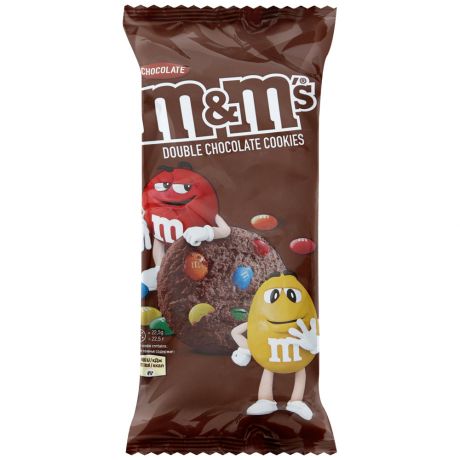 Печенье с драже M&Ms хрустящее с молочным шоколадом 180 г