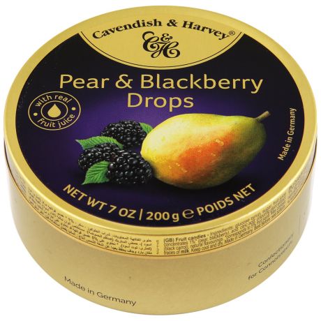 Леденцы Cavendish&Harvey Pear & Blackberry Drops 200 г