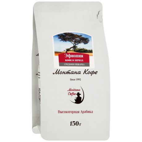 Кофе Монтана Кофе Эфиопия зерновой 150 г