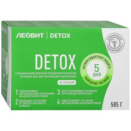 Программа питания для детоксикации организма Леовит Detox 585 г