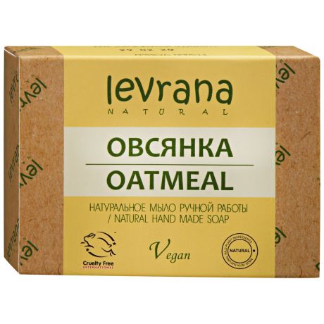 Мыло для лица и тела Levrana Овсянка натуральное ручной работы 100 г