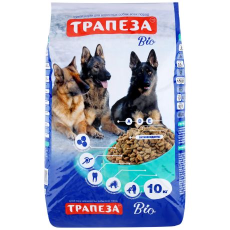 Корм сухой Трапеза для собак Био 10 кг