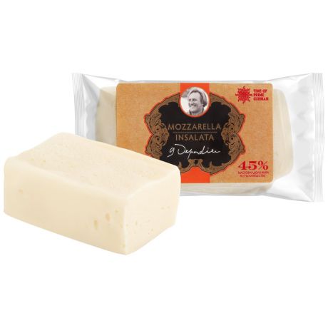 Сыр мягкий Depardieu Recommande Mozzarella Insalata (Моцарелла Инсалата) с чеддеризацией 45% 250 г