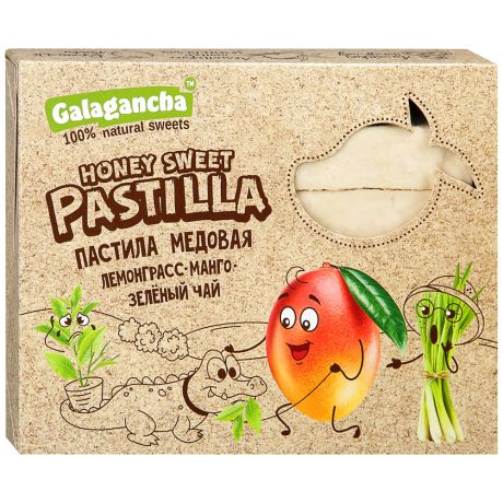 Пастила медовая Galagancha Pastilla лемонграсс манго и зеленый чай 190 г