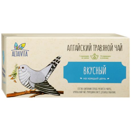 Чай Алтайвита Алтайский травяной Вкусный 10 пирамидок по 4 г
