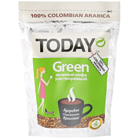 Кофе Today Green растворимый сублимированный 75 г