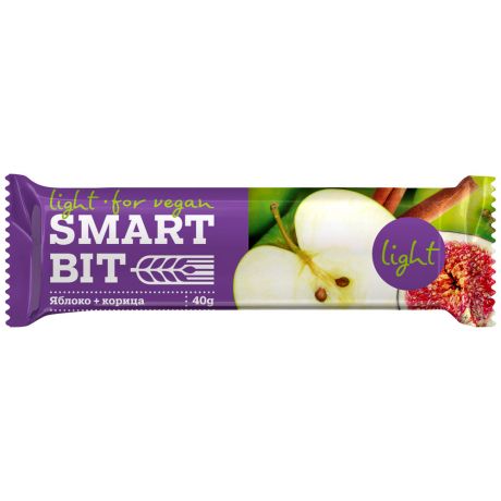 Батончик Smartbit фруктово злаковые + инжир яблоко и корица 40 г