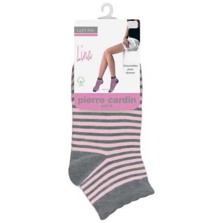 Носки женские Pierre Cardin Lina серый/розовый размер 35-37