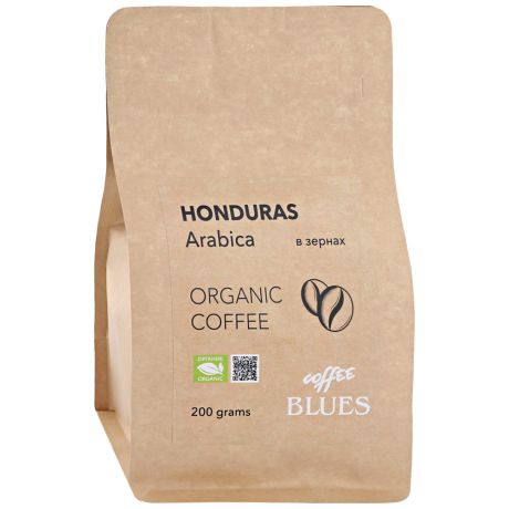 Кофе органический Coffee Blues Гондурас крафт в зернах 200 г