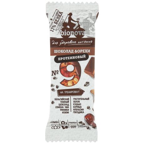 Батончик Bionova протеиновый шоколадный 35 г