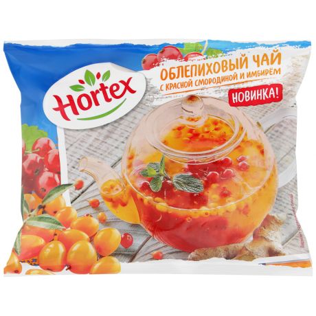 Смесь ягодная Hortex Облепиховый чай с имбирем и красной cмородиной замороженная 250 г