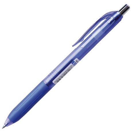 Ручка шариковая автоматическая Crown Quick Dry синяя гибридные чернила 0.5 мм