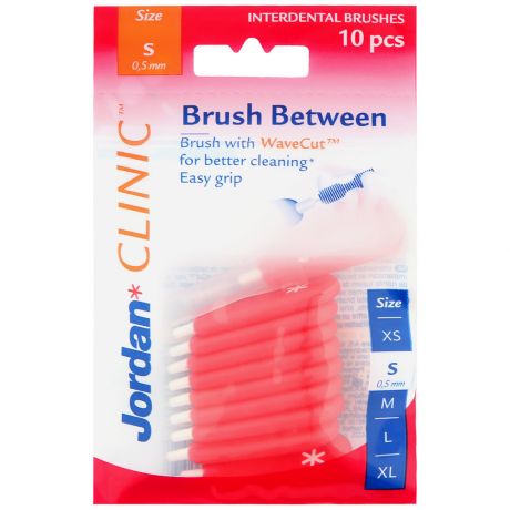 Зубные ершики Jordan Clinic Brush Between S (0.5мм) 10 штук