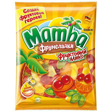 Мармелад Mamba жевательный фруктовый микс 140 г