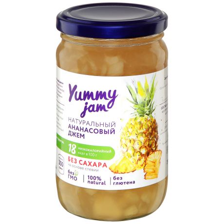 Джем Yummy jam ананасовый без сахара 350 г