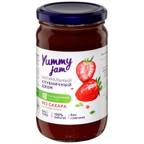 Джем Yummy jam клубничный без сахара 350 г
