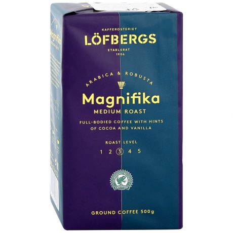 Кофе молотый Lofbergs Magnifika 500 г