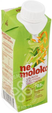 Напиток овсяный Nemoloko с зеленым чаем матча 250мл