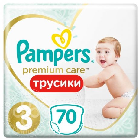 Подгузники-трусики Pampers Premium Care Pants №3 6-11кг 70шт