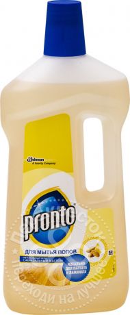 Средство для мытья полов Pronto Интенсивный уход с миндальным маслом 750мл